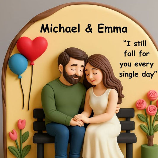 Cute Couple Tabletop 3D Art