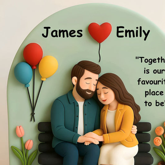 Personalised Couple Tabletop 3D Art