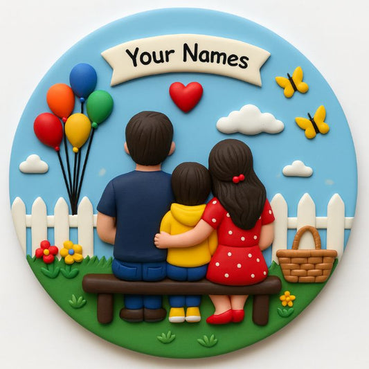 Handmade Family Love  3D Art