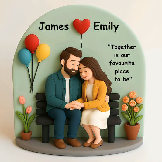 Personalised Couple Tabletop 3D Art