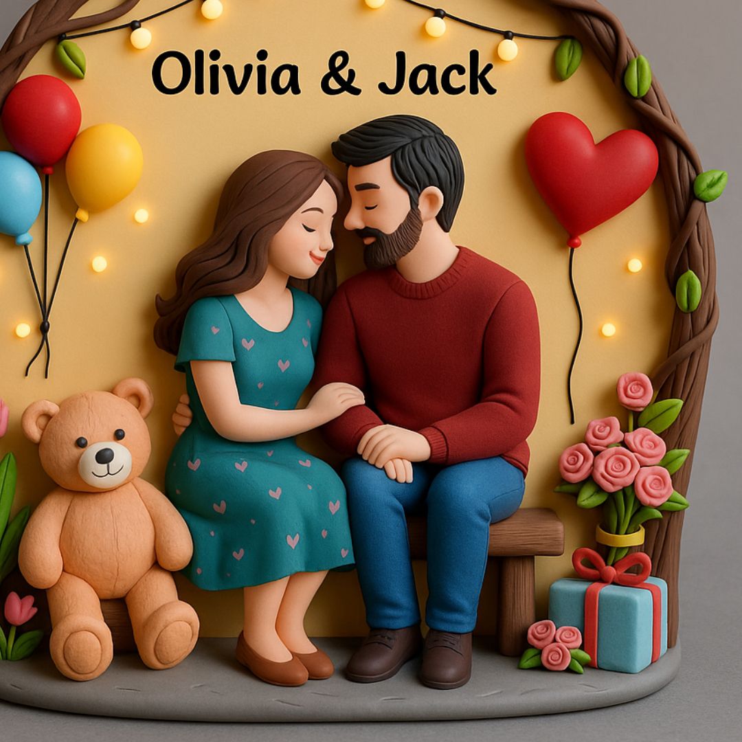 Couple Tabletop 3D Art