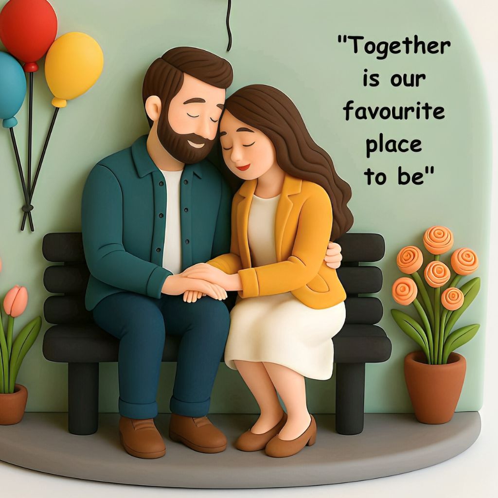 Personalised Couple Tabletop 3D Art