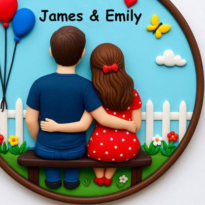 Personalised Lovely Couple 3D Art