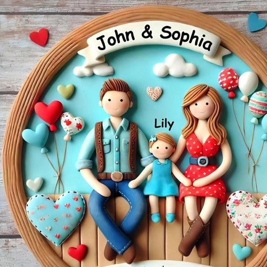 Handmade Family Love  3D Art