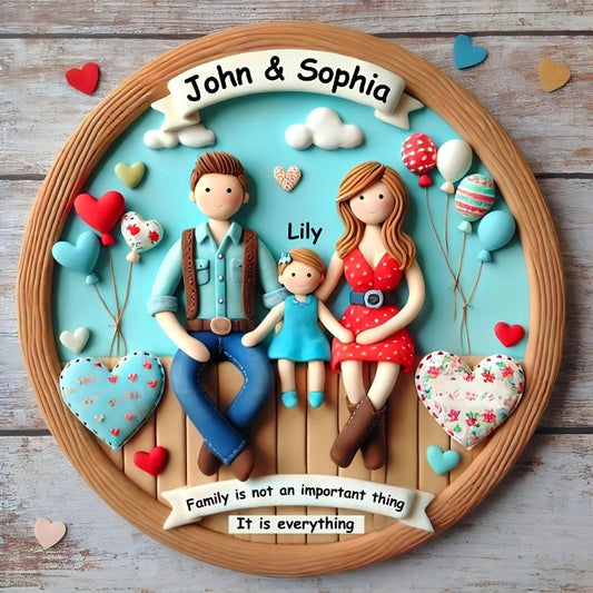 Handmade Family Love  3D Art